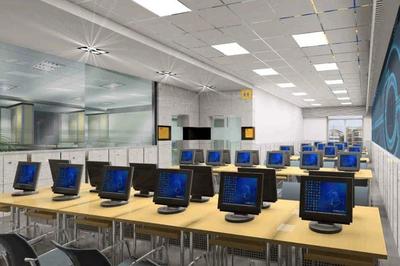 圖書館電腦室裝修效果圖——打造高效科技學(xué)習(xí)空間